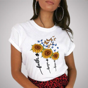 Camiseta Faith Hope Love
