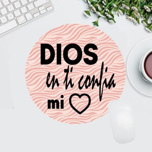 Pad Mouse Dios En Ti Confía Mi Corazón