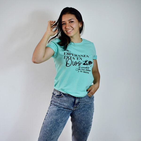 Camiseta Mi Esperanza Está En Dios - Imagen 4